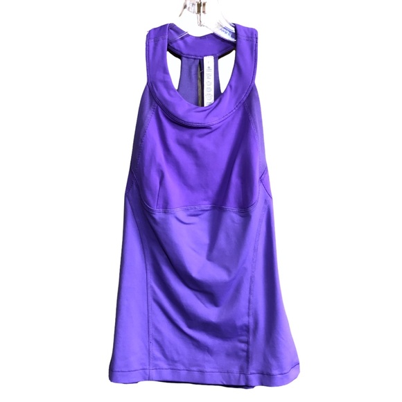 Lululemon Run Make It Count Racerback Purple Workout Tank Top Sz 2 - Picture 2 of 5